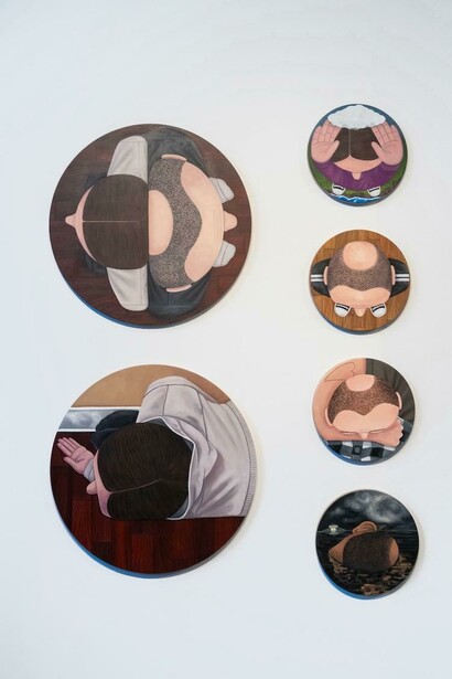 Brian Cirmo, Then and now, exhibition view. Courtesy of Albany Center Gallery. Photo by Sean Corcoran