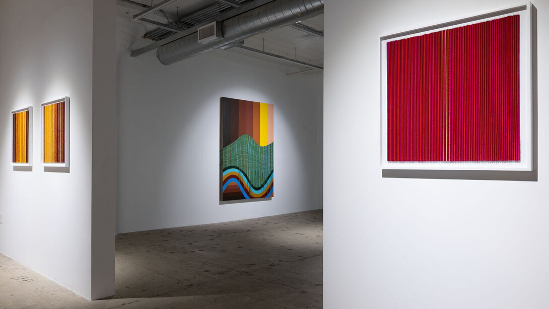 Uma Rani Iyli, Connective threads, exhibition view. Courtesy of Patricia Sweetow Gallery