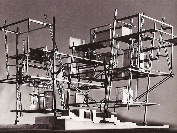 New Babylon, Constant Nieuwenhuys, Photo Courtesy of his model, 1959