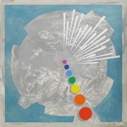 Ruel Caasi, Untitled,
2015,
Acrylic on canvas,
122 x 122 cm