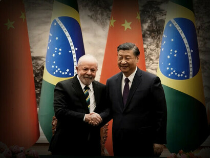 Lula da Silva, Präsident von Brasilien, und Xi Jinping, Präsident der Volksrepublik China