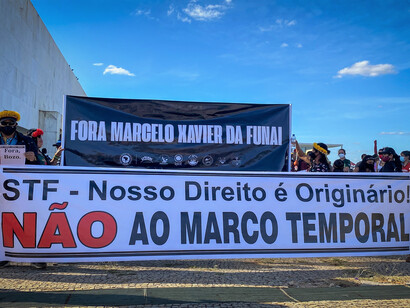 O Ato Político foi composto por indígenas dos povos Terena, Kaingang, Tuxá, Xokleng, Tupinambá, Karapó, Guarani Nhandeva, Guarani Kaiowá, Takaywrá, Cinta Larga, Karipuna, Tukano, Macuxi, Wapichana, Taurepang, Mura e Marubo