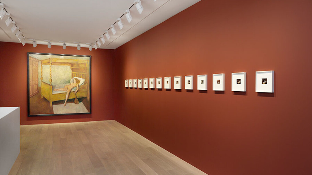 Balthus, Exhibition view. Courtesy of Gagosian