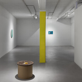 Fabio Marullo, Yellowsake – giallocanarino, veduta dell’installazione. Cortesia di ArtNoble Gallery