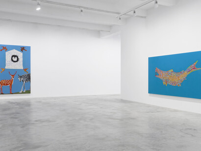 Joan Brown, The golden age, exhibition view. Courtesy of Matthew Marks Gallery