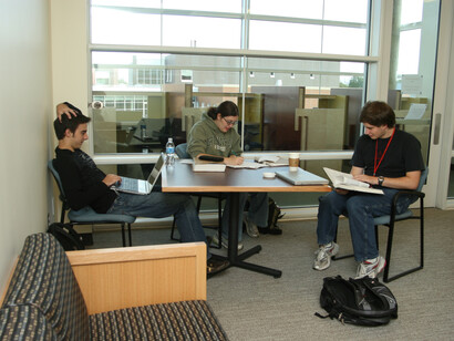 A group of students