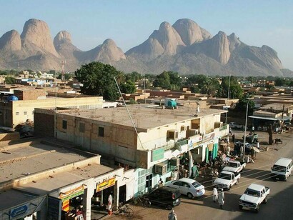 Kassala, scorcio del centro della città, Sudan