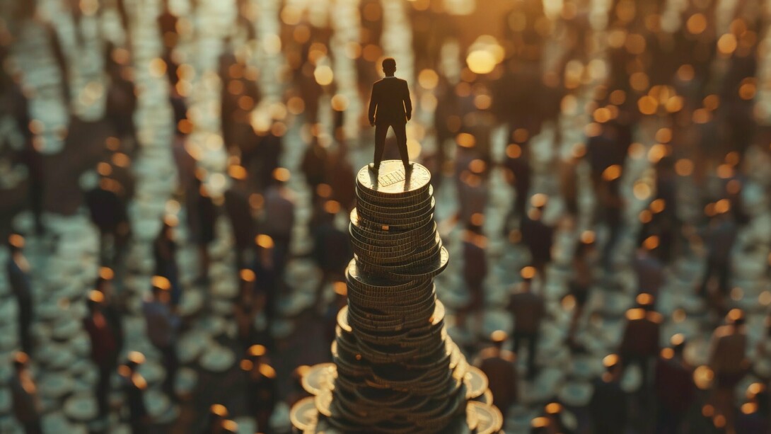 A person backed by money and power can climb easily to the top