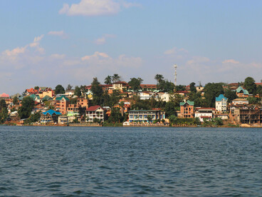 A section of Bukavu’s coastline in Congo, symbolising the persistence of inequality in resource-rich regions