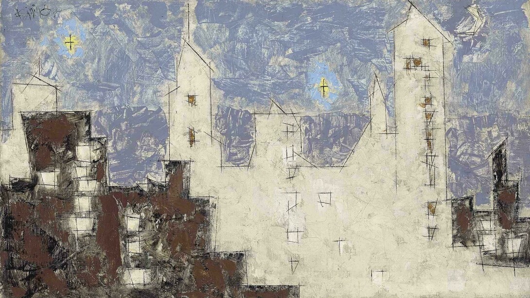 Lyonel Feininger, Architecture with Stars II, 1945