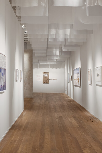 Britta Marakatt-Labba, Where each stitch breathes, exhibition view. Courtesy of Moderna Museet