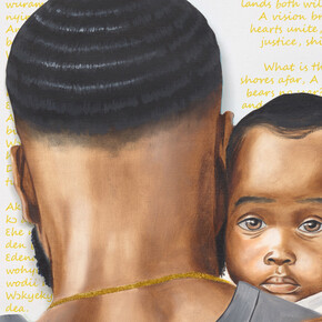 Conrad Egyir, My knight and shield, 2024. Courtesy of Miles McEnery Gallery 