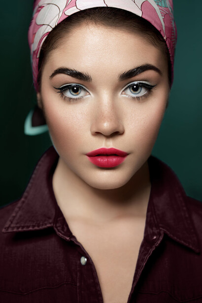 Foto di beauty della modella Beatrice Risiglione. Photo: © Marianna Santoni.