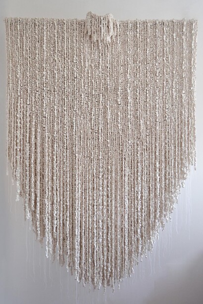 Xawery Wolski, Terra Ossis, 2017, terracotta, 76" x 51" x 5.9”. Courtesy Lisa Sette Gallery