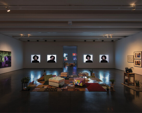Mickalene Thomas: Mentors, Muses, and Celebrities, Exhibition view. Courtesy of CAM