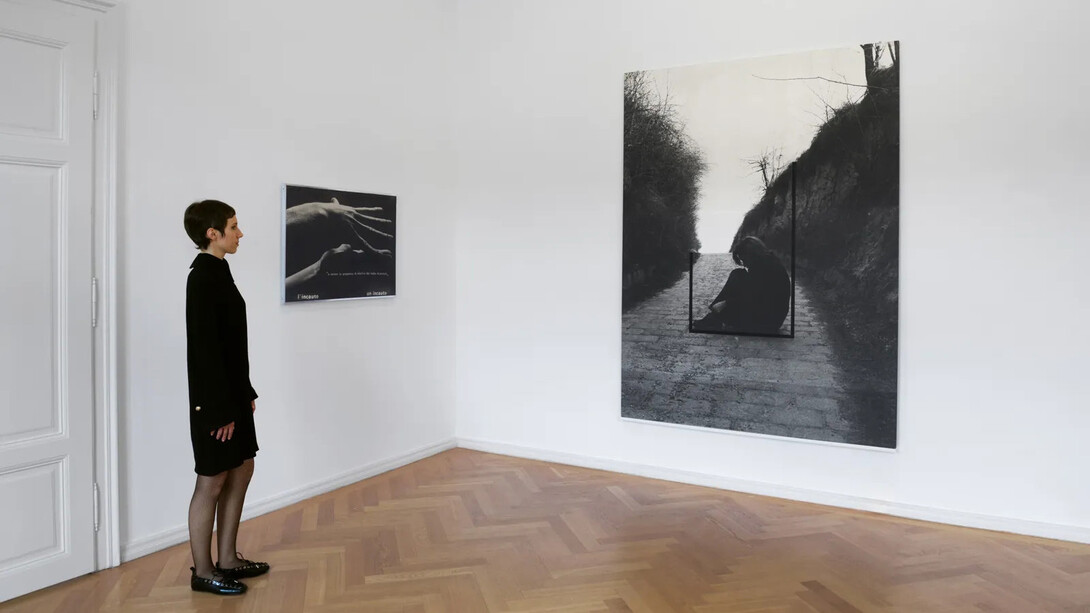Valie Export and Ketty La Rocca, Body sign, exhibition view. Courtesy of Thaddaeus Ropac Gallery