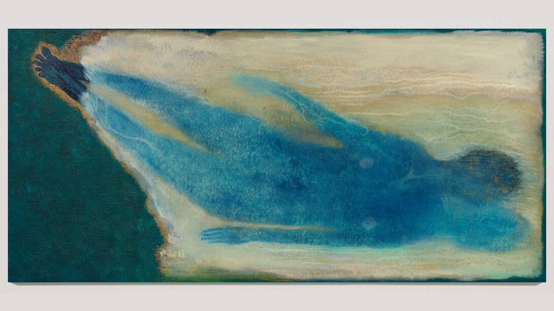 Nameless, 2019
colored pencil, pastel, acrylic and oil on canvas
45 x 96 inches (114 x 244 cm)
Courtesy the artist and Peter Blum Gallery, New York