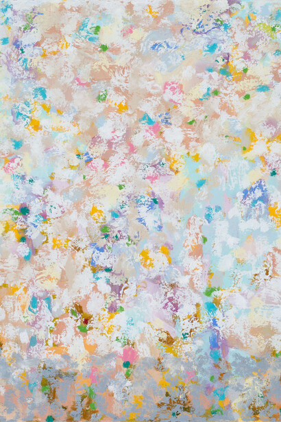 Michael De Feo, Halgerda (detail), 2023. Acrylic, oil, and oil stick on canvas, 20 x 16 in (50.8 x 40.6 cm). Courtesy of Hexton Gallery 