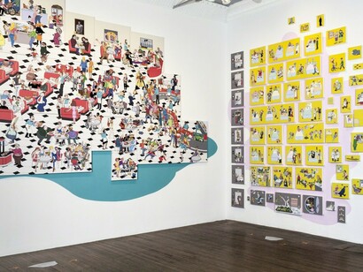 Chicken Little and the Culture of Fear, Exhibition view. Courtesy of Ronald Feldman Fine Arts