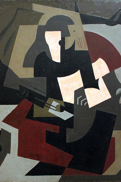 María Blanchard, Femme à la guitare, 1917
