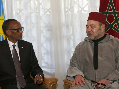 King Mohammed VI welcomes Rwandas Paul Kagame to Morocco