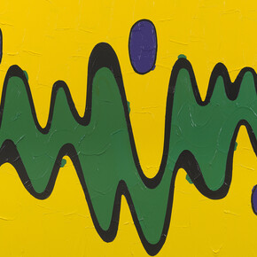 Bertrand Lavier, Walt Disney Production 1947-2014 nº 12, 2014, Ex. unique, Acrylic on inkjet print, 144 x 169.5 x 4 cm / 56 5/8 x 66 5/6 x 1 1/5 inches, Courtesy Massimo De Carlo London/Milan, Photo by Todd White