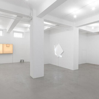 François Morellet and Gianni Colombo, exhibition view. Courtesy of A arte Invernizzi