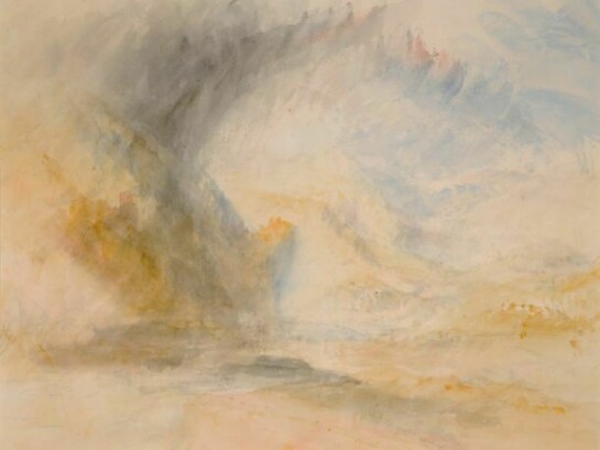 JMW Turner Foot of St. Gothard, c.1842 (wc on paper), City Art Gallery, Leeds. The Bridgeman Art Library