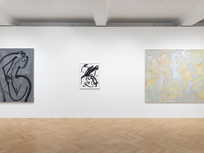 Various artists, Potential colour, exhibition view. Courtesy of Galerie Max Hetzler