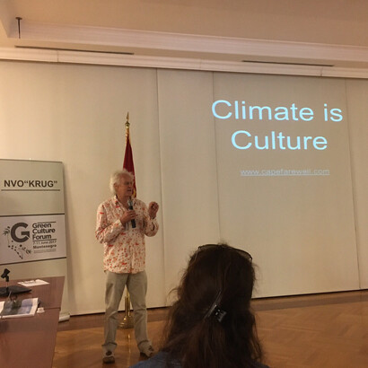 One of the keynote speeches about 'Climate is Culture'