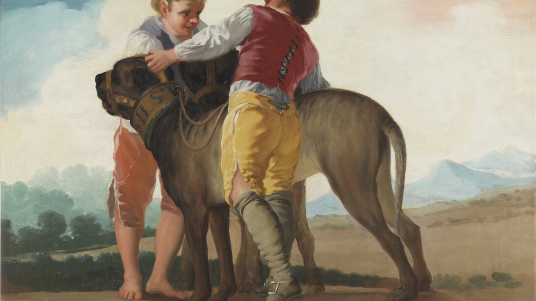 Boys with Mastiffs, Francisco de Goya, Oil on canvas, 112 x 145 cm, 1786, Madrid, Museo Nacional del Prado