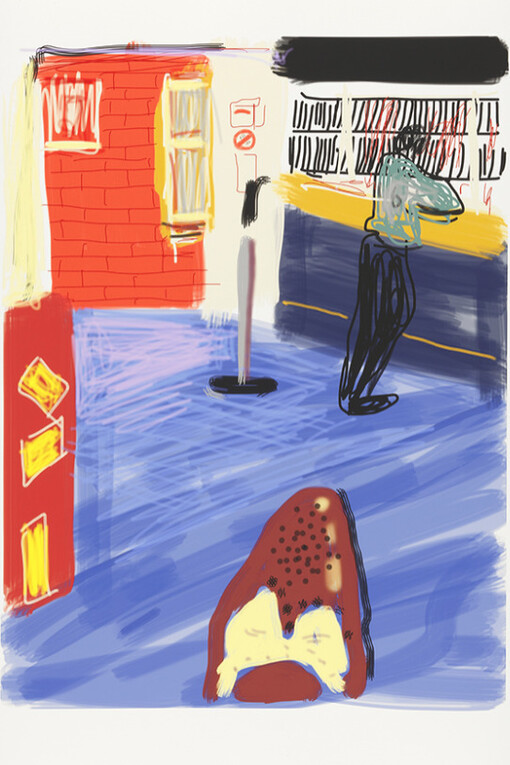 iPhone and iPad drawings. Courtesy of Annely Juda Fine Art