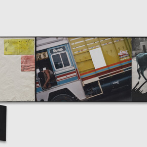 John Baldessari, Truck (with white intrusion), Cow (blue), 1992. Courtesy of Sprüth Magers Gallery