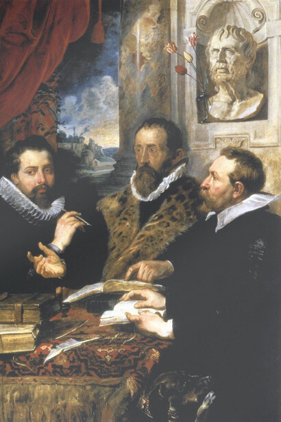 Pedro Pablo Rubens, Los cuatro filósofos (detalle)