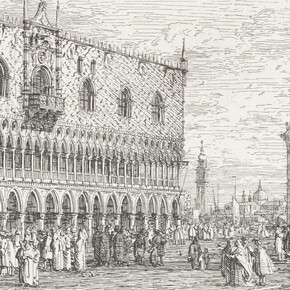 Giovanni Antonio Canal, called Canaletto, The Doge’s Palace, etching