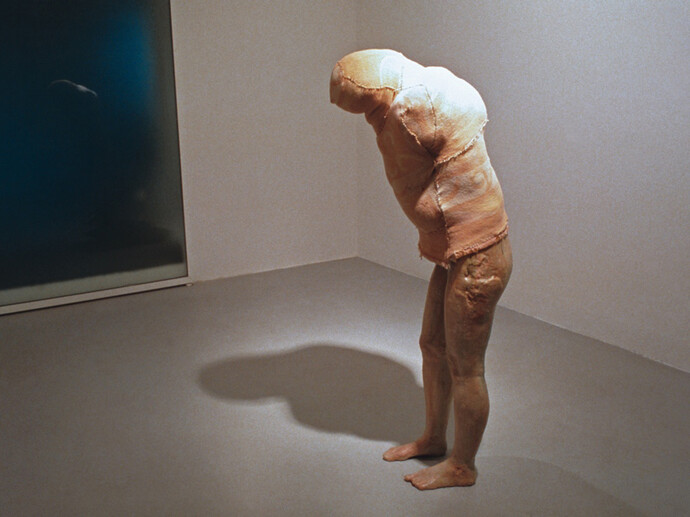 Berlinde De Bruyckere,
Aanèèn - genaaid (1999),
1990,
wax, polyester,
blankets,
Collection Enea Righi, Bologna,
on loan to Madre · museo
d’arte contemporanea donnaregina, Napoli,
Courtesy: Galleria Continua San Gimignano,
Photo: Ela Bialkowska