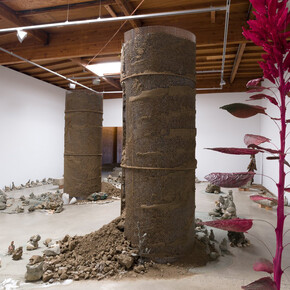 Lauren Bon, Concrete is fluid, exhibition view. Courtesy of Honor Fraser Gallery