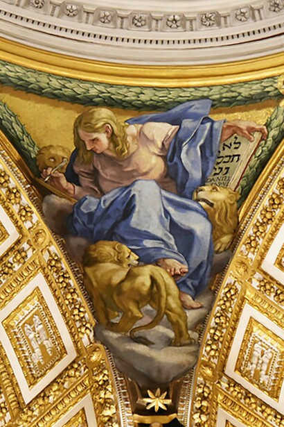 Daniel in the Lion’s Den, Pendentive, Chapel of the Choir, Saint Peter’s Basilica, Vatican