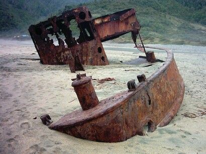 Barco naufragado