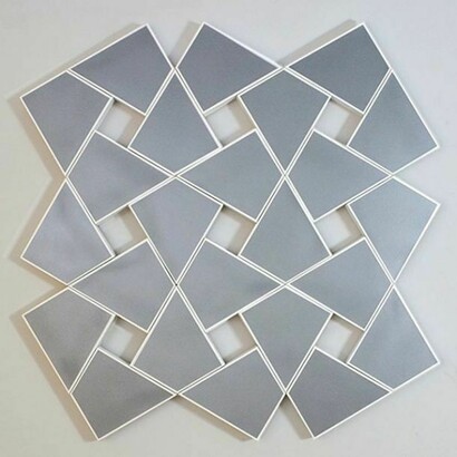 Steven Naifeh, Cyrene II: Silver, 2010, Acrylic on canvas, 53 x 53 in