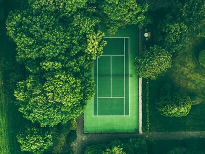 La pista a vista de pájaro