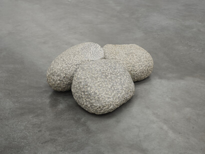 Isamu Noguchi, Untitled, 1979, Aji granite 17.1x47x38.7 cm| 6 3/4x18 1/2x15 1/4 inches. © The Noguchi Museum / ARS. Photo © White Cube (Ollie Hammick). Courtesy of White Cube Mason's Yard