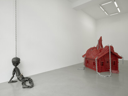 Jordan Wolfson, Exhibition view. Courtesy of Sadie Coles HQ