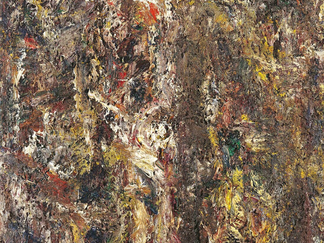 Eugène Leroy, Homme en croix (detail), 1990, Huile sur toile, 195 x 130 cm © Courtesy Galerie, Nathalie Obadia, Paris/Bruxelles et Galerie Werner