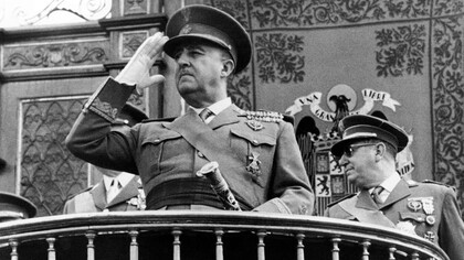 Francisco Franco, dictador español, integrante del grupo de altos cargos de la cúpula militar que dio el golpe de Estado de 1936 contra el gobierno democrático de la Segunda República