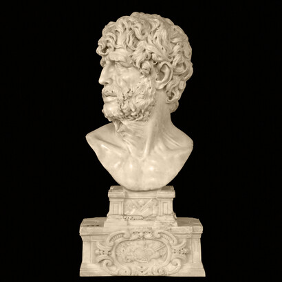 Busto de Séneca, filósofo, político, orador y escritor romano conocido por sus obras de carácter moral
