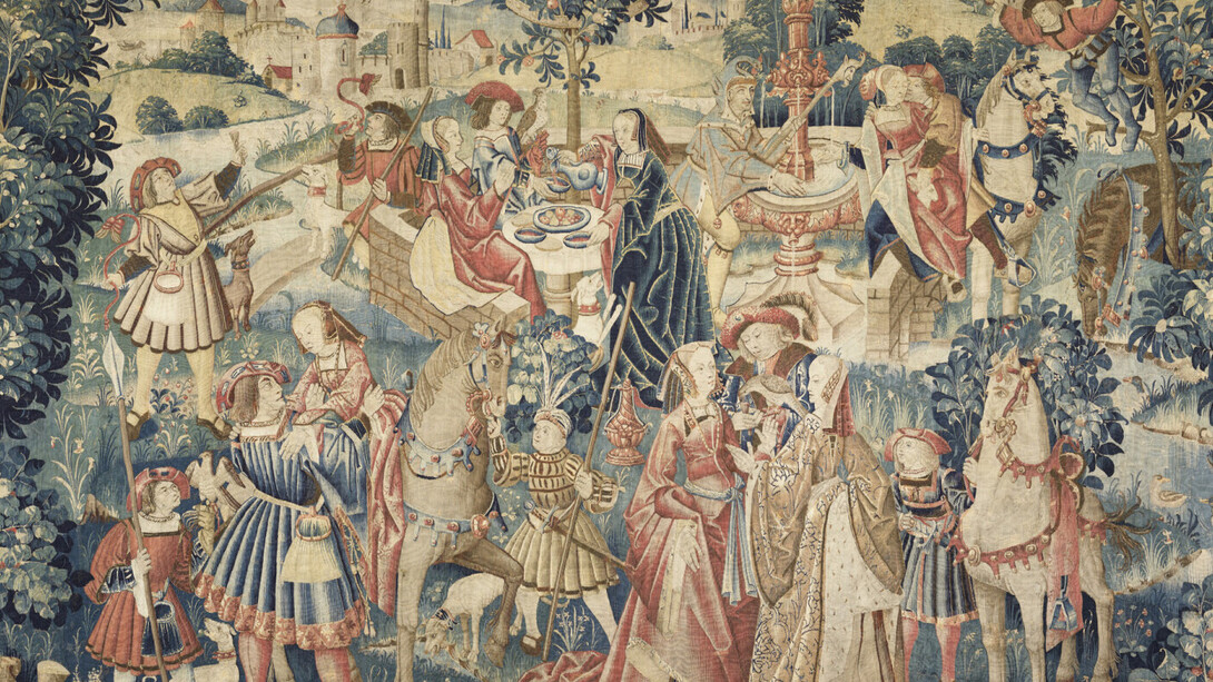 Tapisserie, scène de chasse, collation, Paris. Courtesy of Musée du Louvre