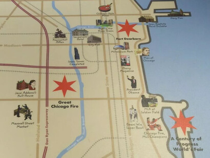 The fifth star challenge, exhibition view. Courtesy of the Chicago History Museum