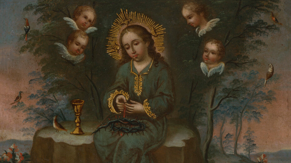 Unknown artist, Christ child surrounded by the instruments of the passion, 18th century. Courtesy of Denver Art Museum