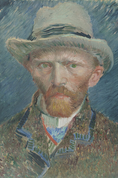 Vincent van Gogh, Self portrait, 1887. Courtesy of Groninger Museum 
